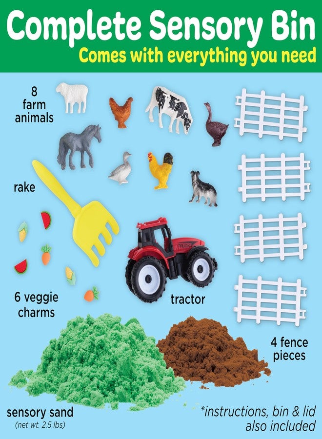 Creativity for Kids Sensory Bin: Farm| Hands-On Play with Sand, Farm Animals & Tools | Encourages Fine Motor Skills, Creativity & Calm Play (Ages 3+) - Image 3